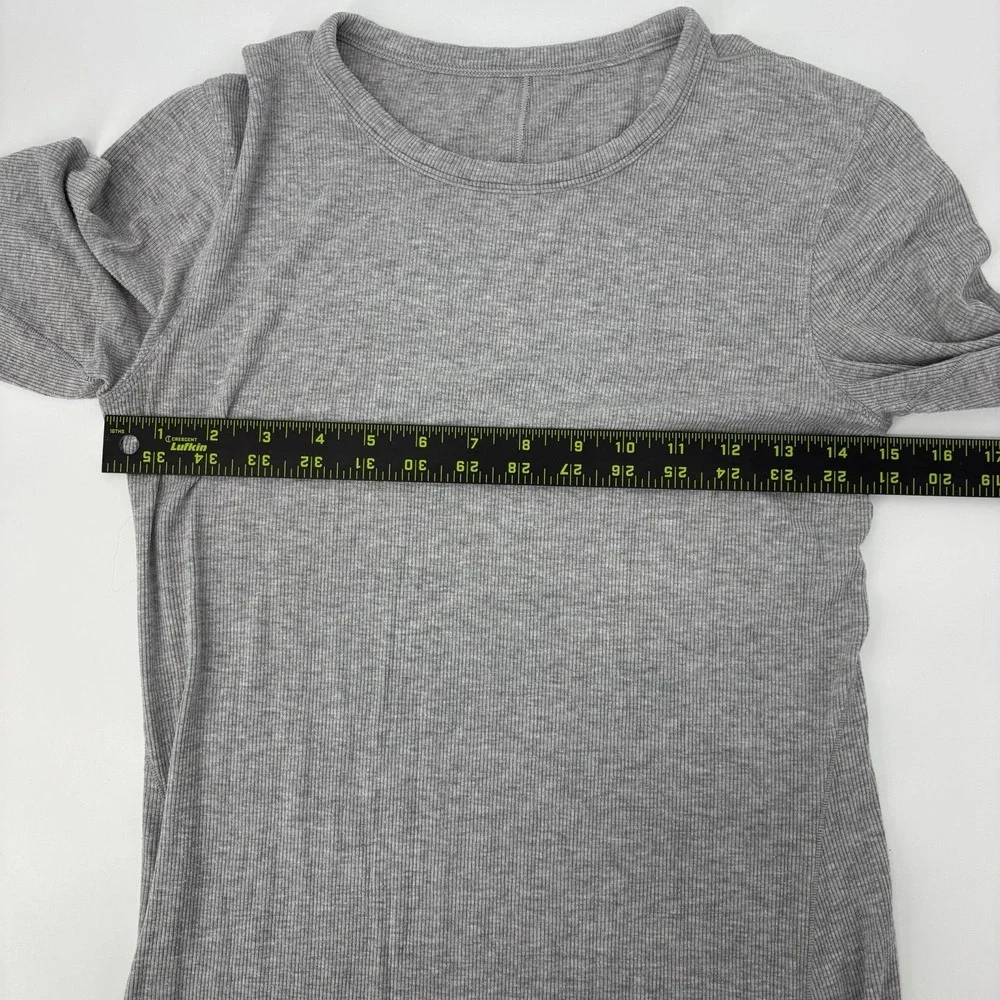 Lululemon Karma Long Sleeve Shirt Heathered Gray Size 6 (See‎ Measurements)